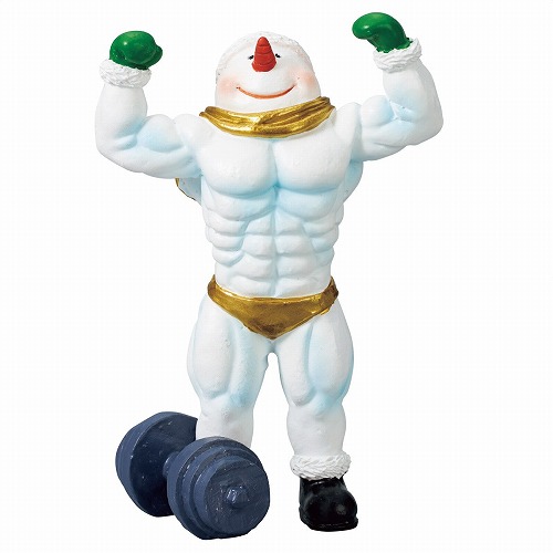 ★58-104-7-1 ムキムキスノーマンダブルバイセップス