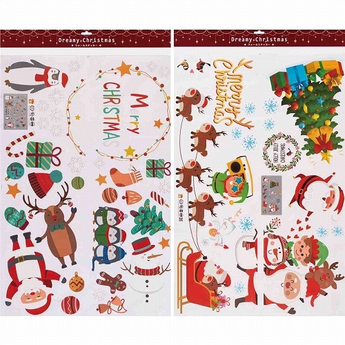 ★58-107-2-1 ウォールステッカー サンタ