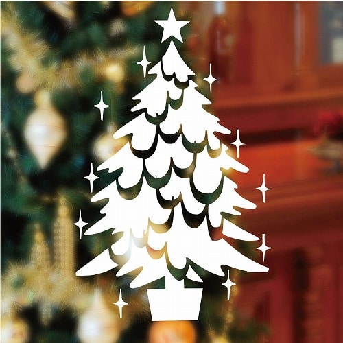 ★58-110-5-1 スノースプレー用型紙 M クリスマスツリー