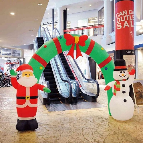 ★58-111-1-1 特大エアブローアーチ クリスマス