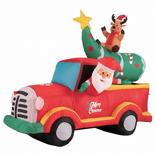 ★58-114-6-1 特大エアブロードール ドライビングサンタ