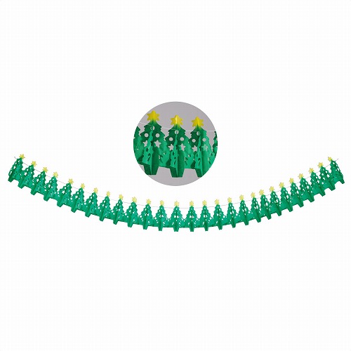 ★58-115-2-1 ハニカムクリスマスガーランド360cmツリー