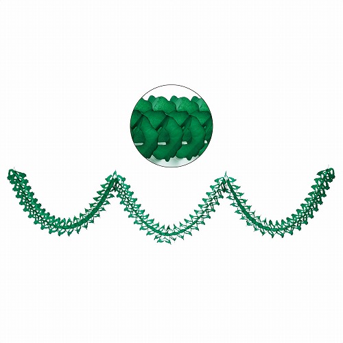 ★58-115-2-3 ハニカムクリスマスガーランド360cmグリーン