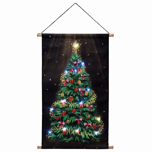 ★58-118-9-2 クリスマスLEDタペストリーデコレーションツリー