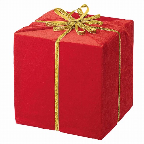 ★58-119-3-1 ビッグプレゼントボックス25cmレッド