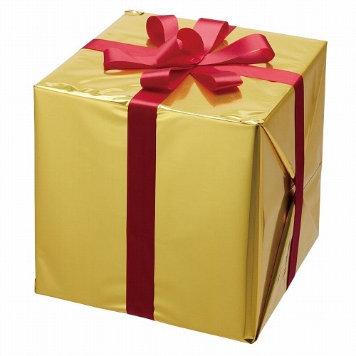 ★58-119-5-1 ビックプレゼントボックス ゴールド幅30cm