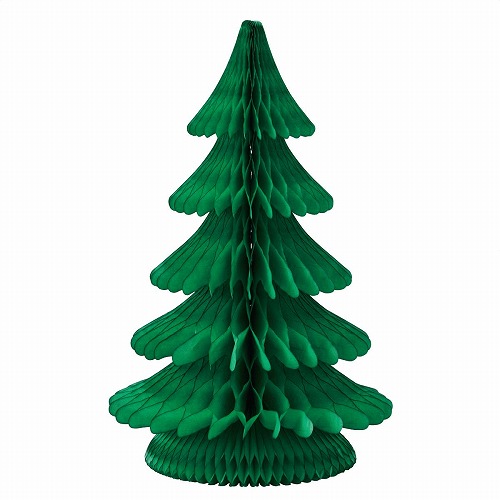 ★58-121-6-2 クリスマスツリー40cm ペーパーハニカム大