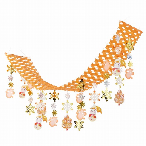 ★58-125-8-1 ウォームほっこり雪だるま プリーツハンガー