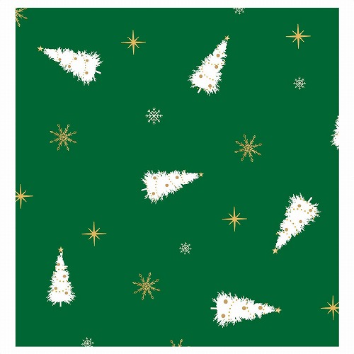 ★58-129-6-2 クリスマスディスプレイシート 90cm幅×2m ホワイトツリー