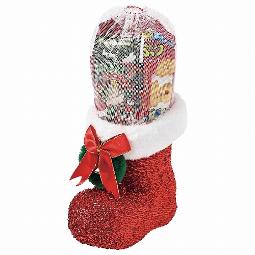 ★58-133-5-2 クリスマスブーツ お菓子セット中