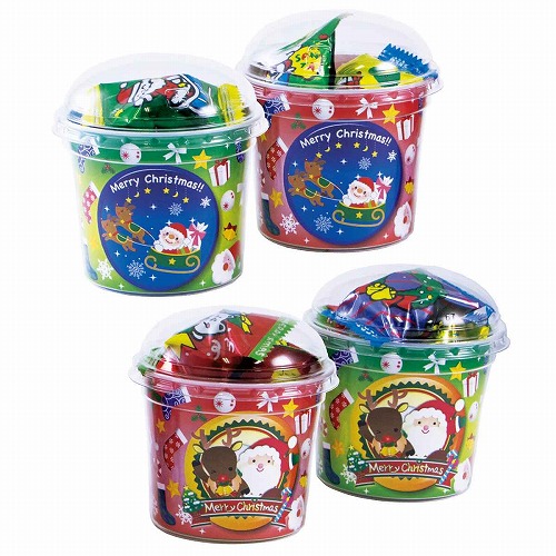 ★58-134-4-1 72個 クリスマスお菓子カップ