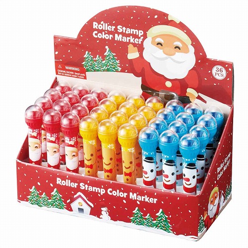 ★58-135-3-1 36本 ローラースタンプマーカー