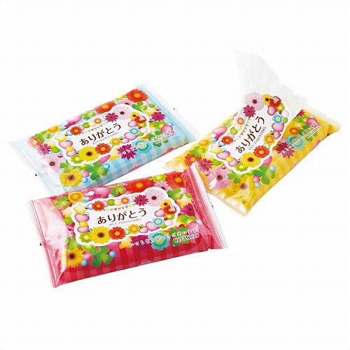 ★58-140-12-1 100個 ありがとう大判ウェットティッシュ20枚