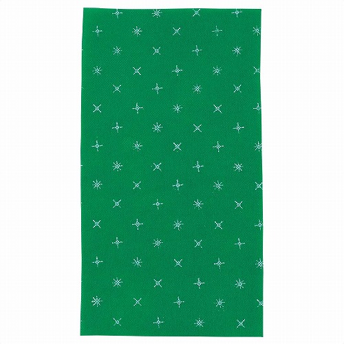 ★58-142-9-1 不織布ギフトバッグ キラキラ グリーン幅18×高さ33cm