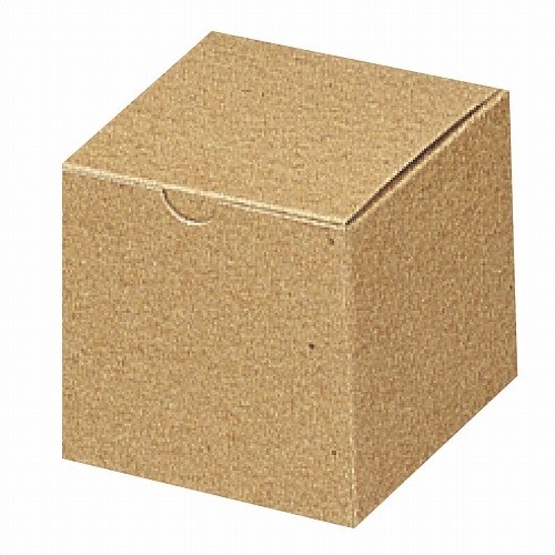 ★58-147-8-1 10枚 ナチュラルギフトボックス幅10×奥行10×高さ10cm