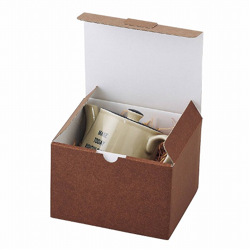 ★58-148-9-2 10枚 ギフトボックス ブラウン幅16×奥行13.5×高さ10.5cm