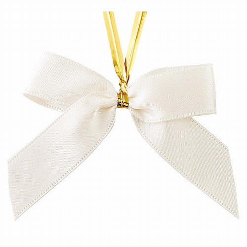 ★58-150-7-2 20個 リボンタイ ホワイト大