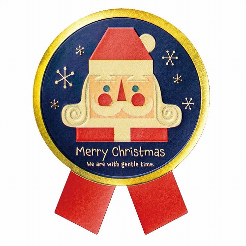 ★58-152-2-6 100枚 クリスマス強粘着ギフトシールクリスマス北欧