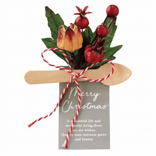 ★58-152-6-2 10個 クリスマス フルリールクリップグレー