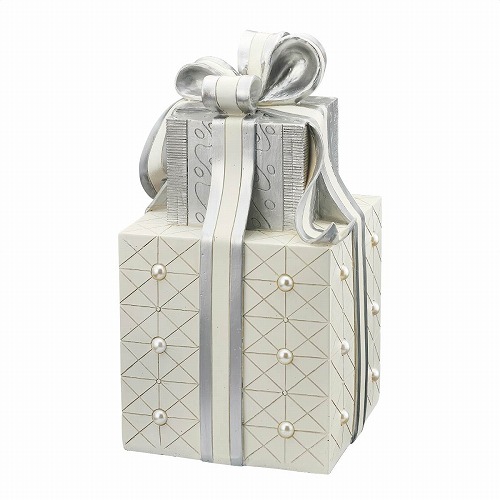 ★58-2-3-2 プレゼントボックス シルバー(2段ボックス)