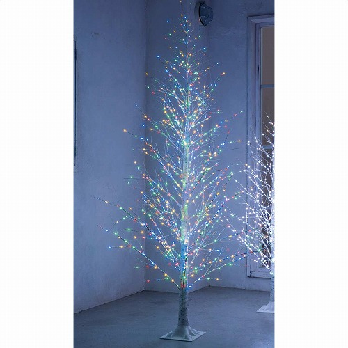 ★58-24-1-3 ブランチクリスマスツリー リモコン付き高さ210cm