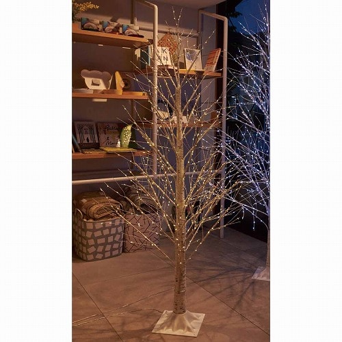 ★58-24-2-1 ホワイトバーチクリスマスツリースタンド高さ150cm