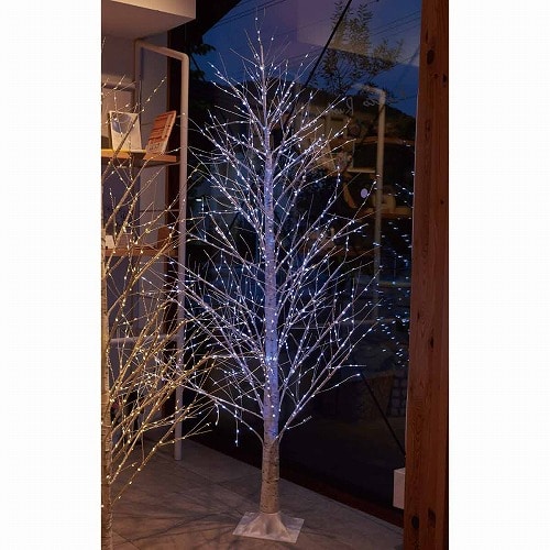 ★58-24-2-2 ホワイトバーチクリスマスツリースタンド高さ180cm