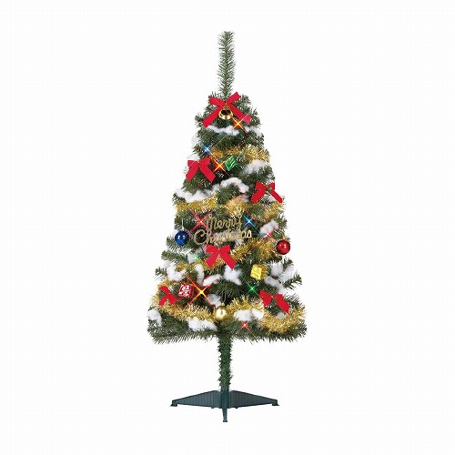 ★58-300-64-2 バリュークリスマスツリーセット(高さ120×幅62cm)