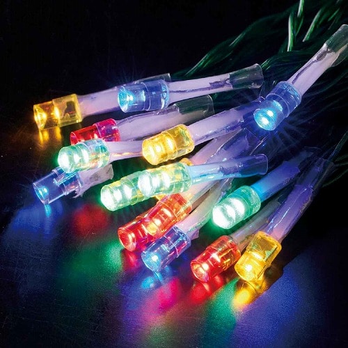 ★58-300-88-3 LED100球ソーラーストレートライト(ミックス)