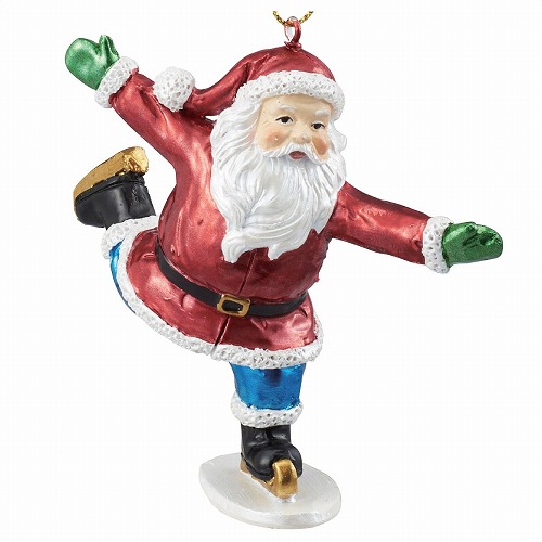 ★58-38-2-4 レジンサンタオーナメント(スケート)