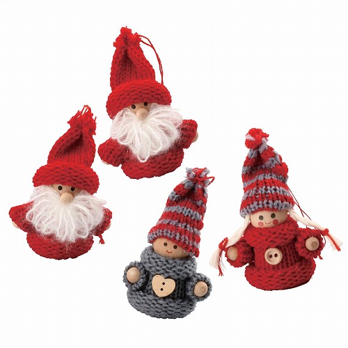 ★58-38-3-5 ドールオーナメントセット(ヤーンドール)