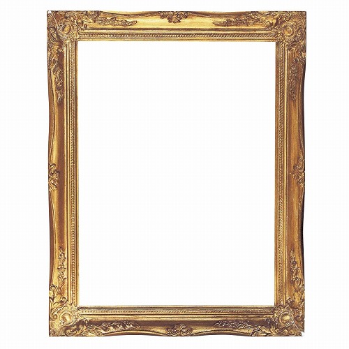 ★58-58-10-4 アンティークスタイルフレーム大 ゴールド