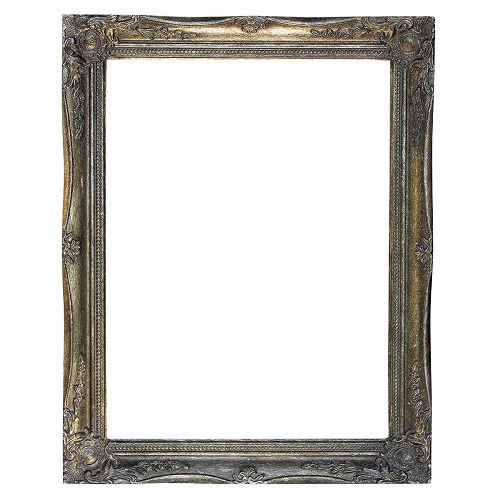 ★58-58-10-6 アンティークスタイルフレーム大 シルバー