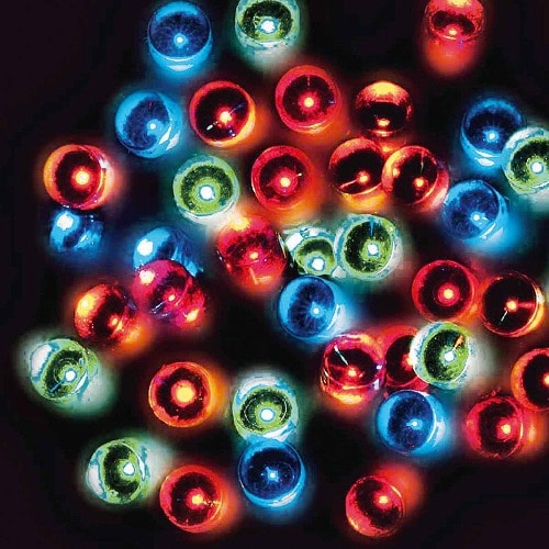 ★58-59-1-15 連結可LEDイルミネーションストレートライト 200球 ミックス