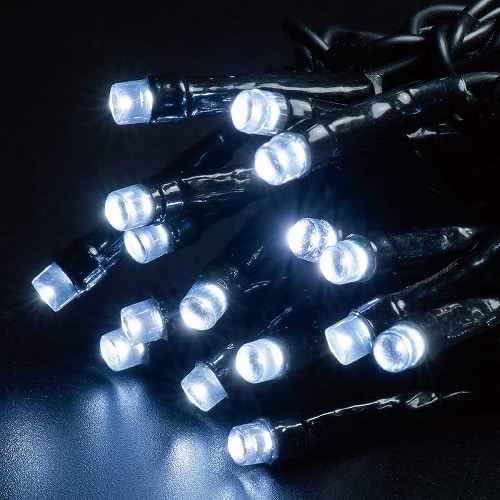 ★58-60-2-1 LED 200球 ストレートライト(電源コントローラー別売) ホワイト