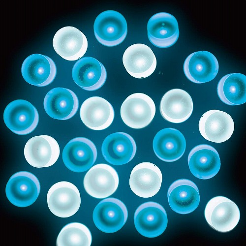 ★58-60-3-5 連結可LED100球イルミネーションストレートライト シャインサファイア