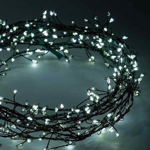 ★58-60-7-3 LED 400球 ワイヤークラスターライトホワイト