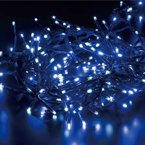 ★58-61-1-1 LED 300球 ストリーマーエフェクトライトホワイトブルー