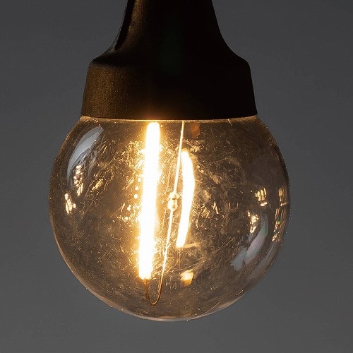 ★58-62-5-1 LED 12球 フィラメントボールライトゴールド