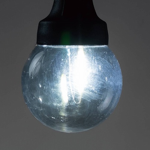 ★58-62-5-2 LED 12球 フィラメントボールライトホワイト