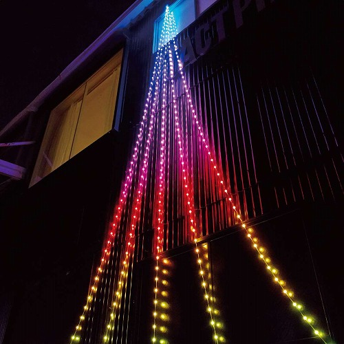 ★58-63-3-2 LEDスマートドレープライト8m