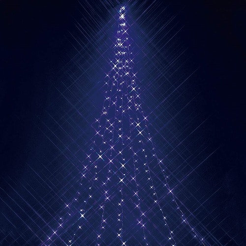 ★58-64-2-1 LED 350球 ファンクションドレ―プライトホワイトブルー