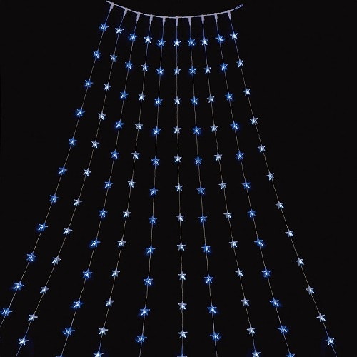 ★58-66-3-1 LED 300球 フォールライトブルー/ホワイト