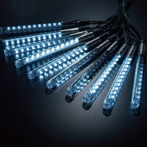 ★58-69-3-1 LED 10連 フォールバー イルミネーションライト ホワイト