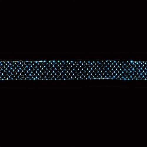 ★58-71-1-1 LEDロングネットライト570×50cmスカイブルー/ライトグリーン