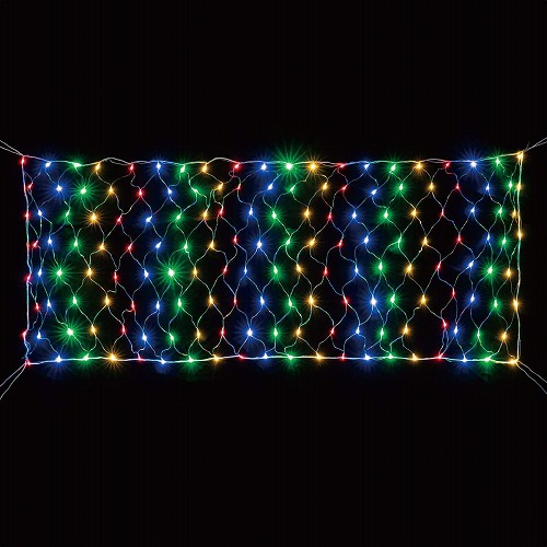 ★58-71-2-1 LED 160球 ネットライト240×110cmレインボー