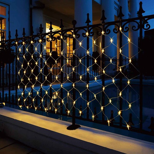 ★58-72-2-1 LED 100球 ネットライト 180×90cmゴールド