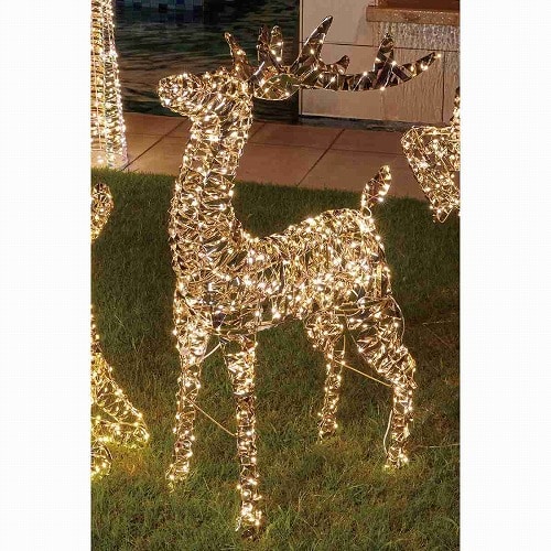 ★58-79-2-2 LEDホログラムリボントナカイスタンド