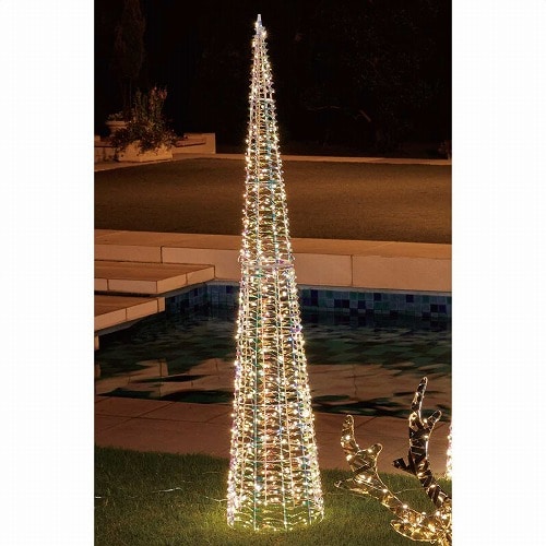 ★58-79-3-2 LEDホログラムリボンクリスマスツリー高さ150cm