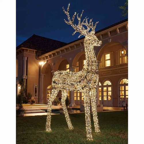 ★58-79-5-1 特大270cm LEDホログラムリボントナカイジャンボ